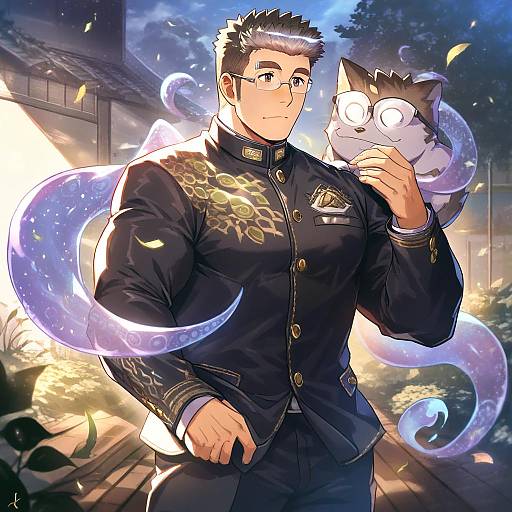 Illustration of Motoori shiro, tokyo afterschool summoners in the style of Pixie willow (voice actor)