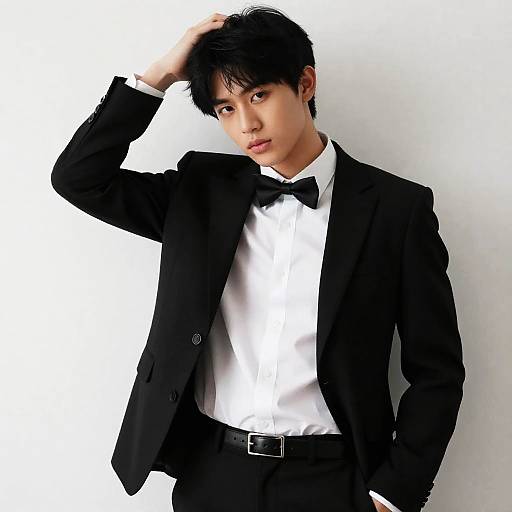 Photorealistic Formal Male Portrait Close Up