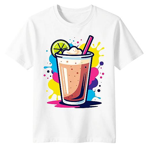 Colorful Protein Shake Graffiti Art