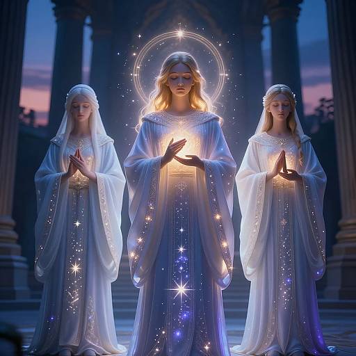 Twilight Cleric Gods in Celestial Temple