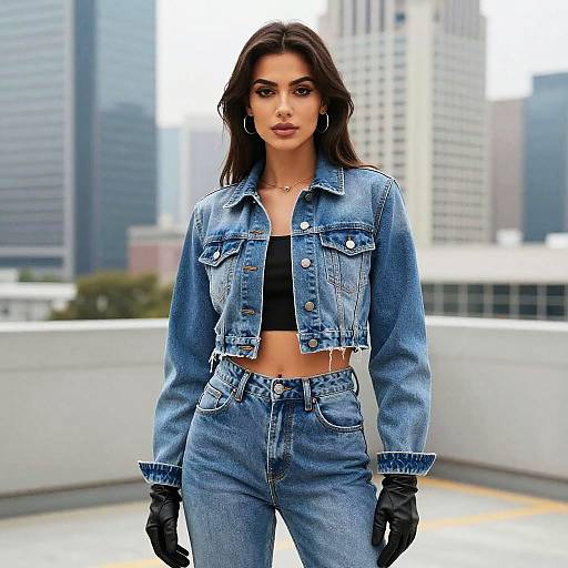 Urban Fashion: Confident Young Woman