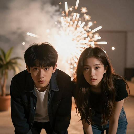 Intense Portrait of Young Love