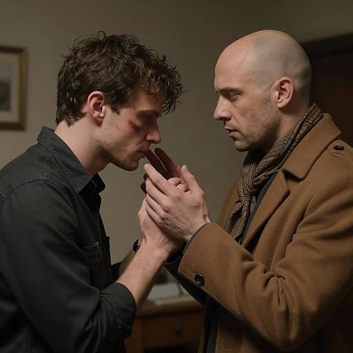 Intense Encounter in a Dim Room