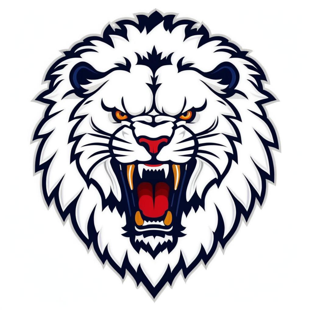 Vintage Roaring Lion Sports Team Emblem