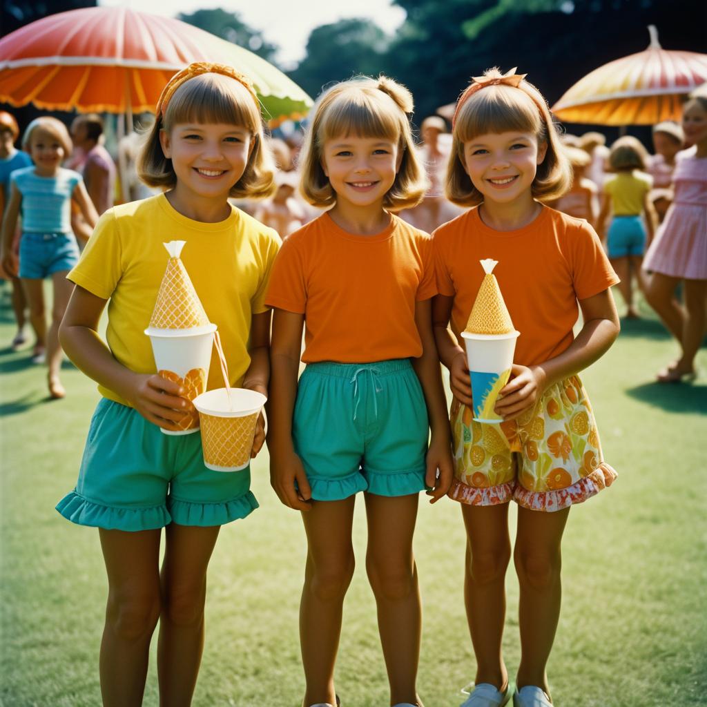 Charming 1960s Street Festival Scene