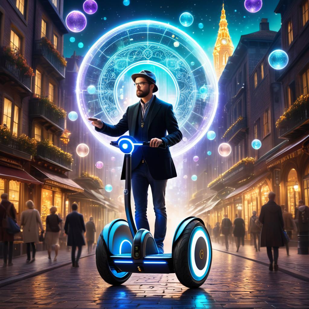 Time-Traveling Tech Wizard on Segway