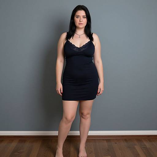 Realistic Plus Size Dress Costume Portrait