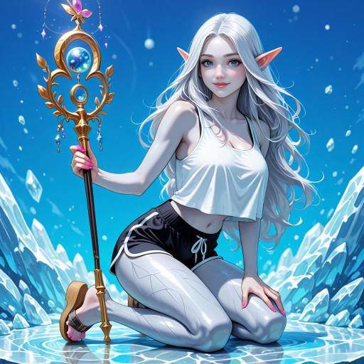 Regal Elven Warrior in Dolphin Shorts