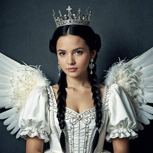 Enchanting Queen Angel Costume With Wings