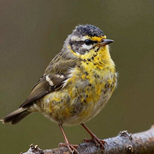 Hyper-Realistic Young Warbler Chick