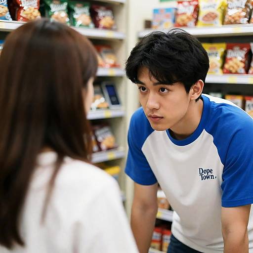 Intense Encounter in Convenience Store
