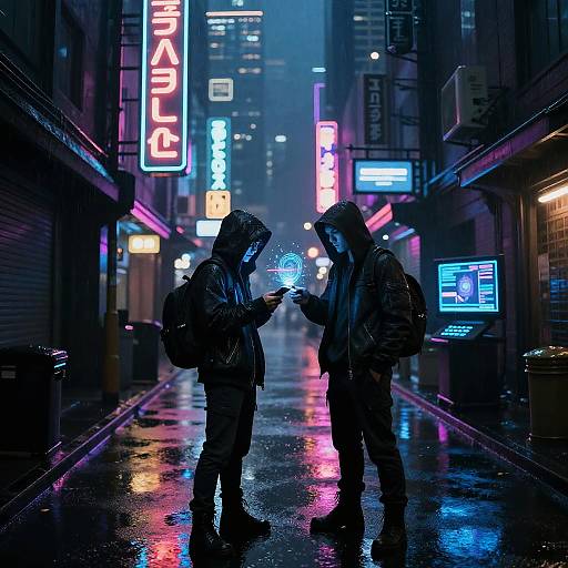 Futuristic Cyberpunk Mafia Cityscape