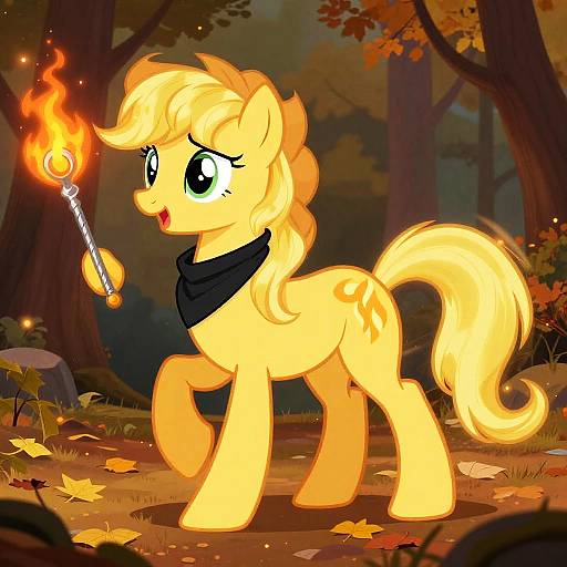 Fiery Ponyta Human Fusion Galloping