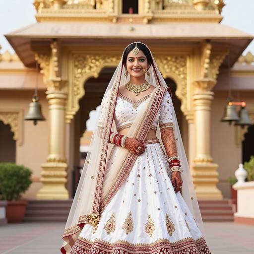Vibrant Bride in Bridal Lehenga