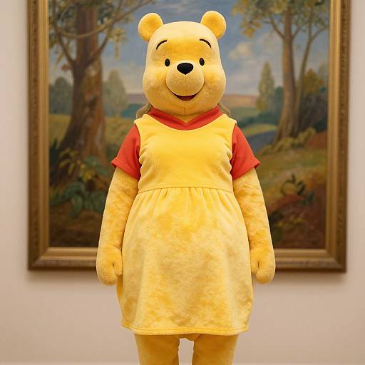 Woman in Yellow Dress Inspired by Winnie Pooh