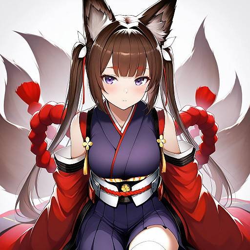 Illustration of Amagi-chan (azur lane), azur lane in the style of Marumoru
