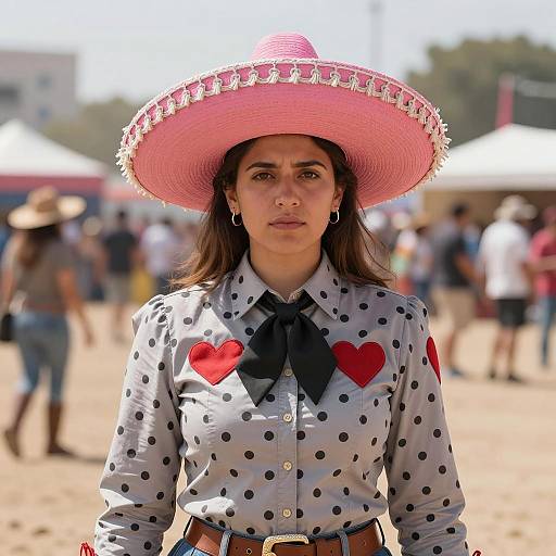 Vibrant Rave Rodeo Costume Photo