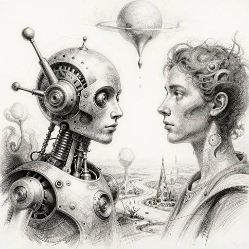 Surreal AI Dreamscape Sketches