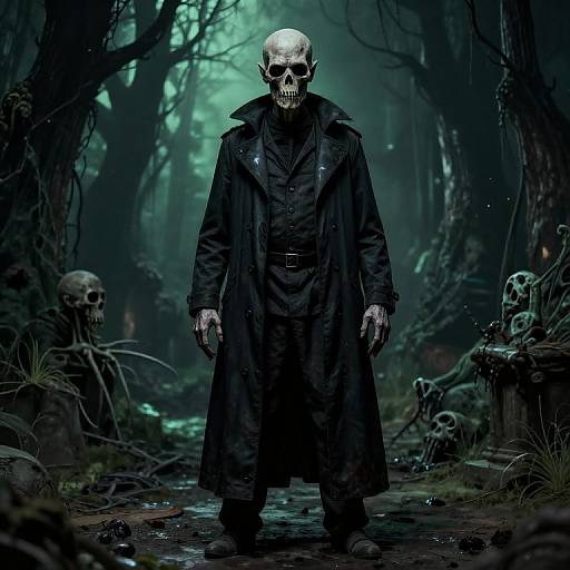 Plague Doctor in Giger and Del Toro Style