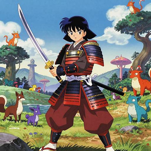 Ancient Samurai in Surreal Fantasy