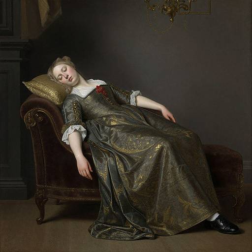 Sleeping Woman in Antique Costume