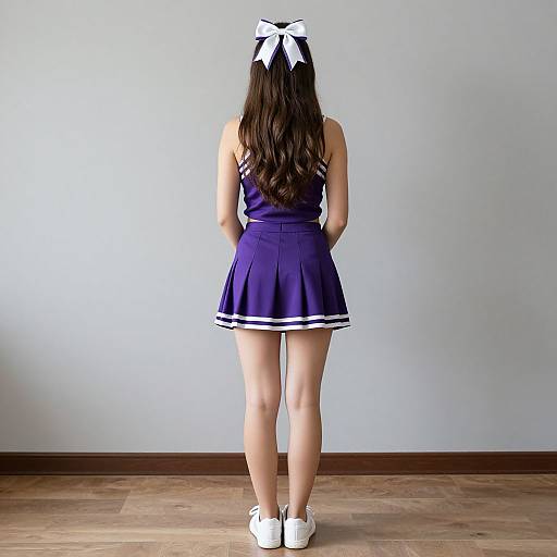 Realistic Purple Cheerleader Solo