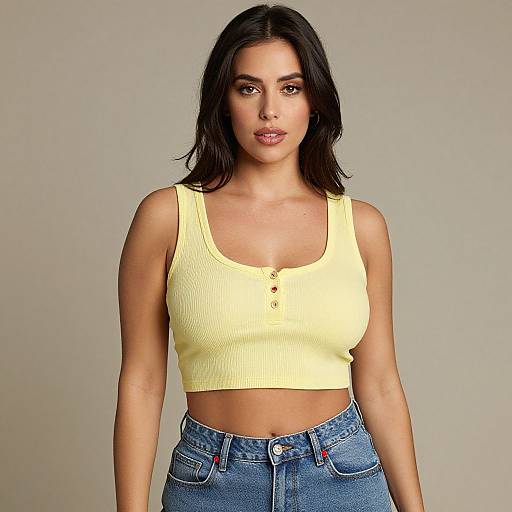 Casual Chic Woman in Pastel Yellow