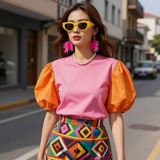 Vibrant Urban Fashion Portrait