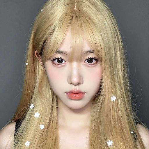 Surreal Portrait of Blonde Woman