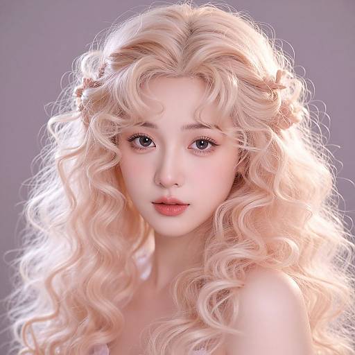 Ethereal Sissy Curls Fantasy Portrait