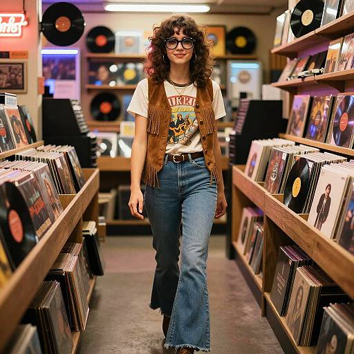 70s Vinyl Collector Retro Style