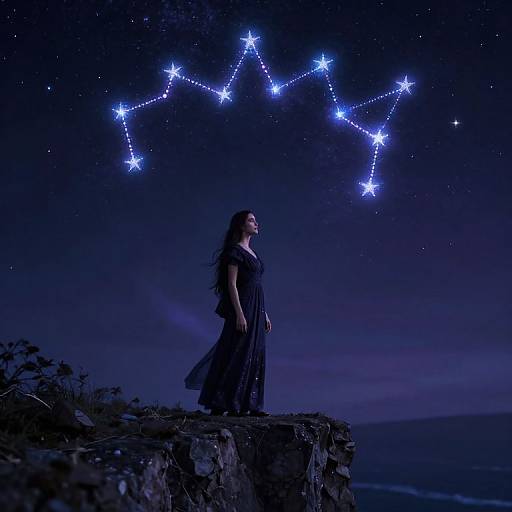 Serene Queen Under Cosmic Crown