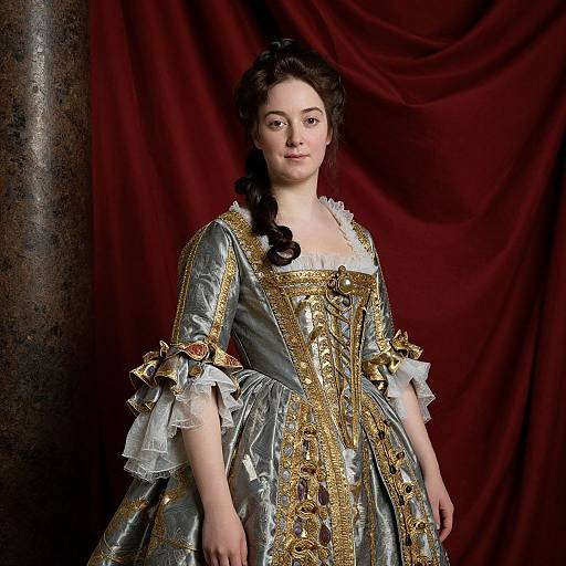 Elegant 18th-Century Woman's Portrait