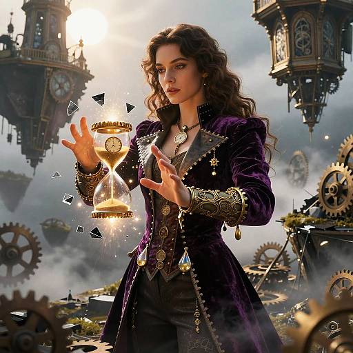 Timeweaver Sorceress of Fractured Clocks