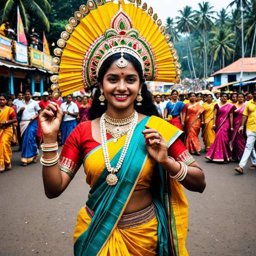 Traditional Goan Dancer in Carnival Parade