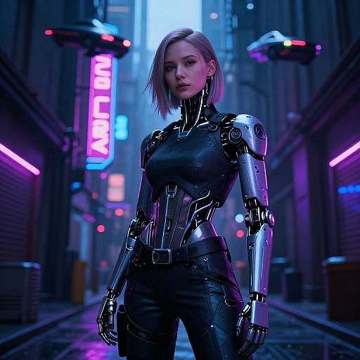 Sasha Grey in Cyberpunk Alley