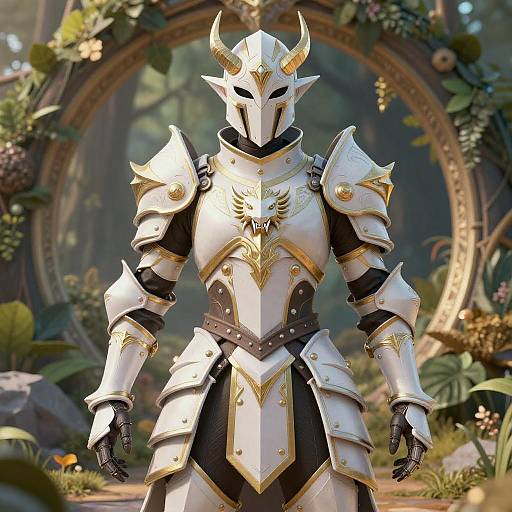 Majestic Elf Warrior in Enchanted Forest