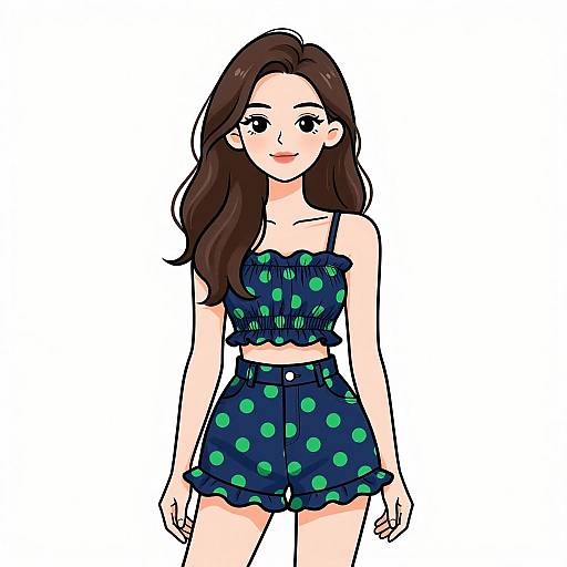 Smiling Woman in Casual Summer Outfit