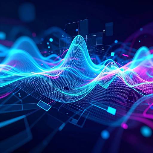 Cyberpunk Inpainting AI Digital Waves