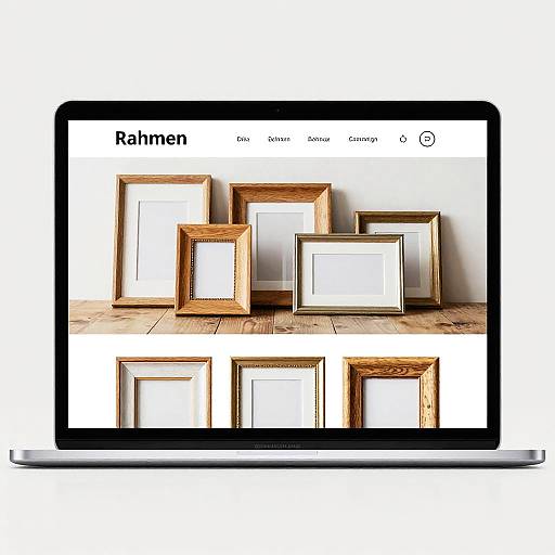 Minimalistic Online Picture Frame Shop