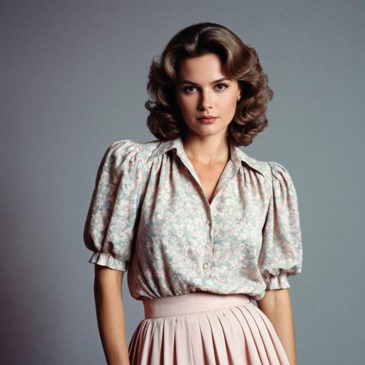 Elegant 1980s Fashion Portrait of Catherine