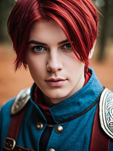 Lifestyle costume photo of Adol christin. Cosplay clothes