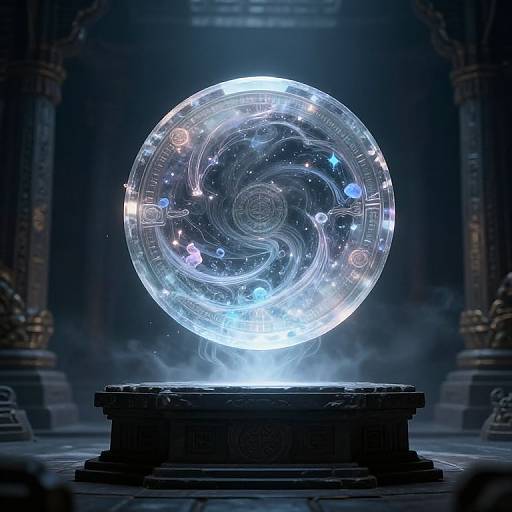 Mystical Crystal Token Above Altar