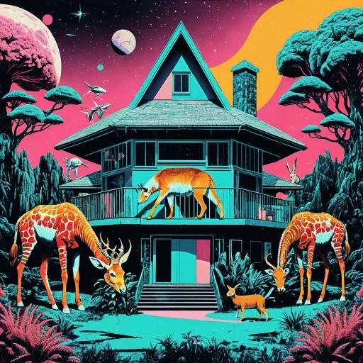 Psychedelic 70s Sci-Fi Vintage Collage Psychedelic 70s Sci-Fi Vintage Collage