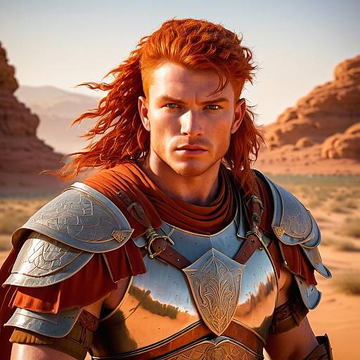 Celtic Warrior in Desert Armor