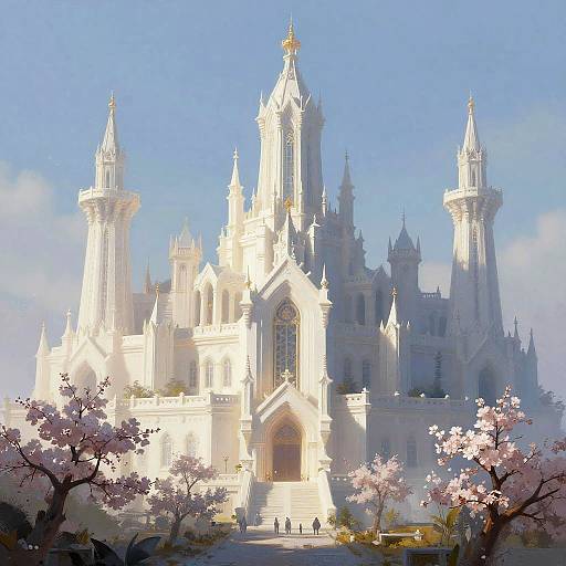 Fantasy Mage City at Dawn