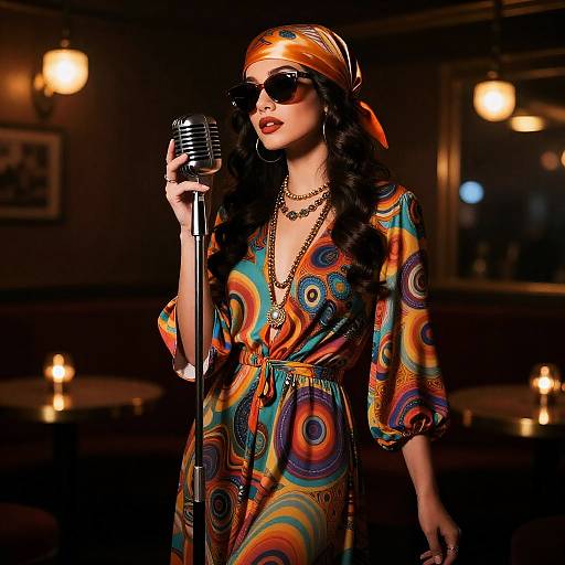 70s Nostalgic Lounge Singer Style