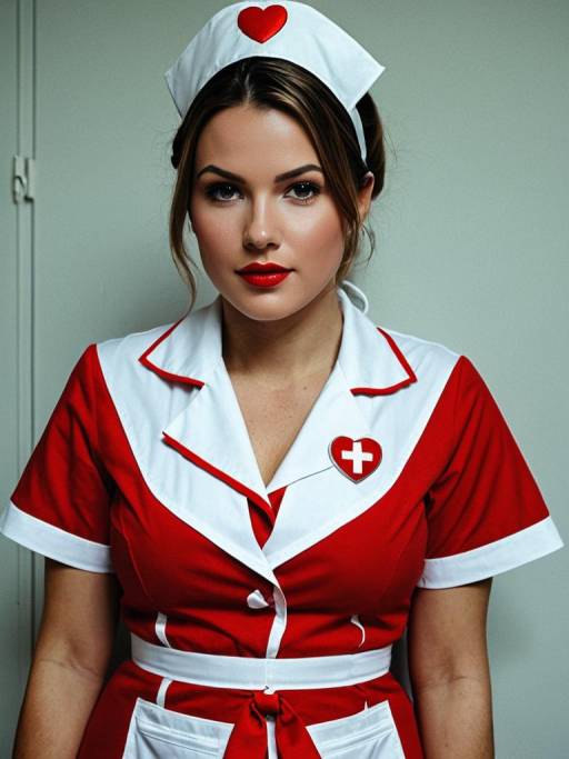 Woman in Nurse Heartbreaker Costume