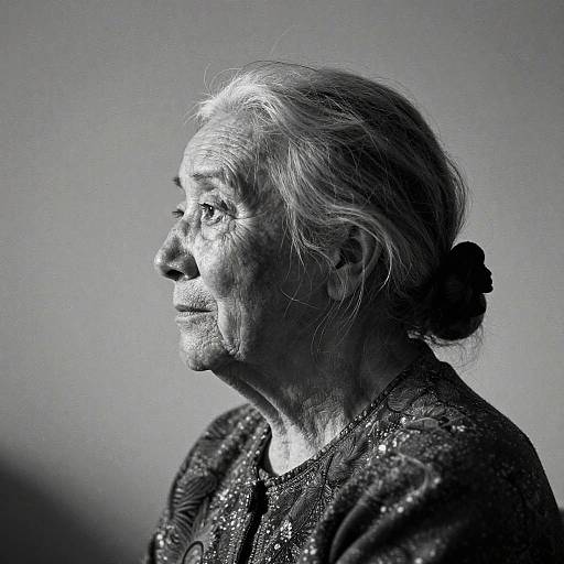 Dramatic Black and White Portrait