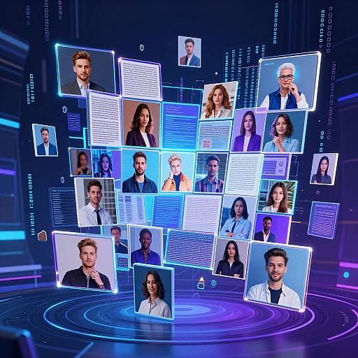 AI Virtual Assistant Creating Image Collages